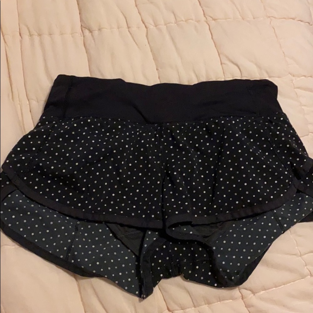 Poka dot speed up shorts